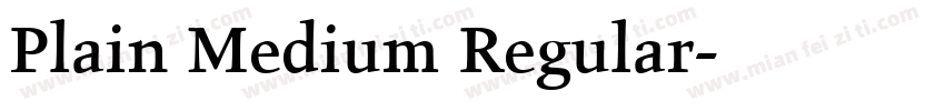 Plain Medium Regular字体转换